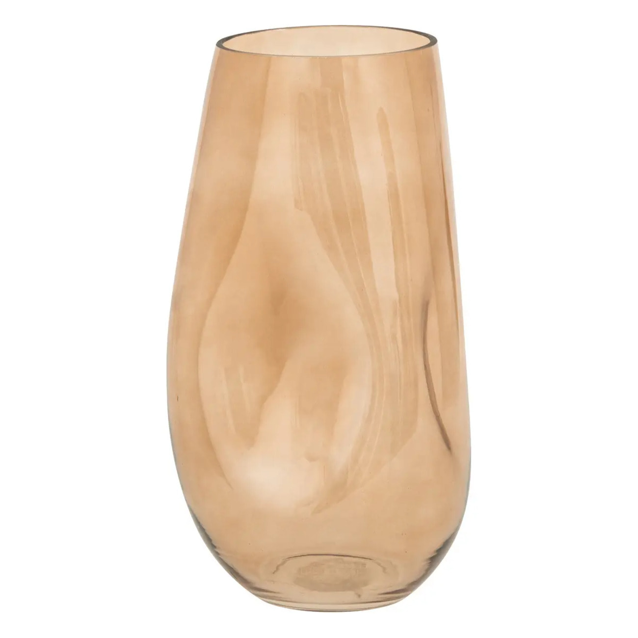 Vase verre Bravi beige H33cm