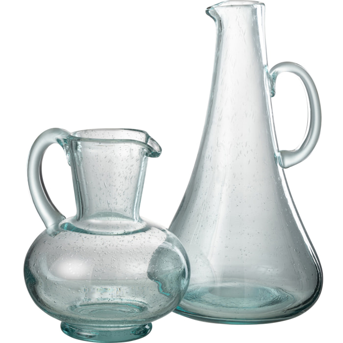 J-Line carafe longue - bleu clair - transparent