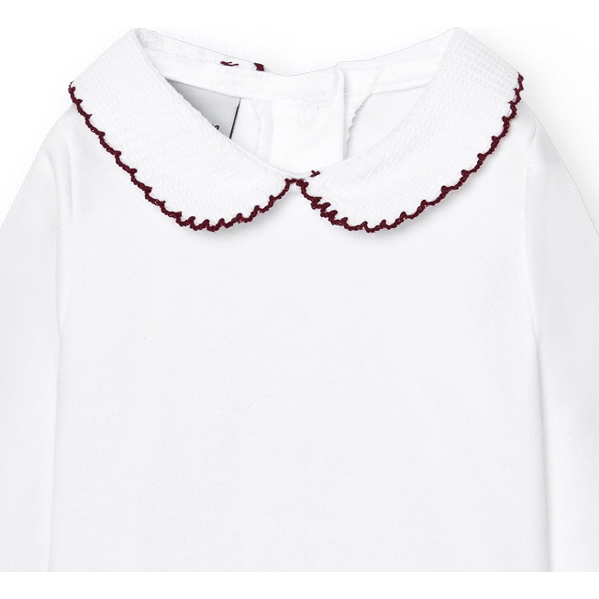 Body bebé manga larga cuello polo piqué