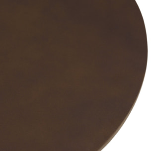 NESTOR - Table basse ronde en béton marron D52cm