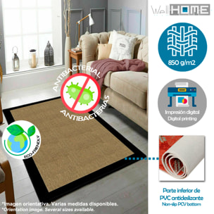Alfombra de poliester estampada 180 x 280cm multicolor