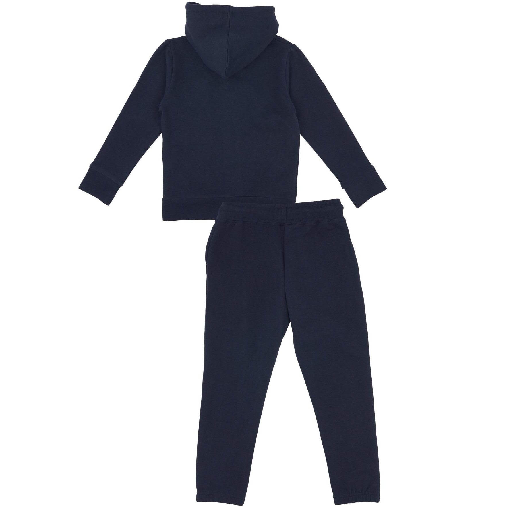 Tuta da bambina con cappuccio e full zip Basic