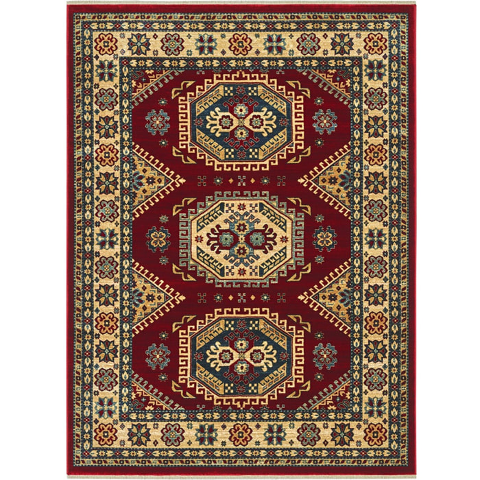 Tappeto Orientale Disegno Persiano Rosso