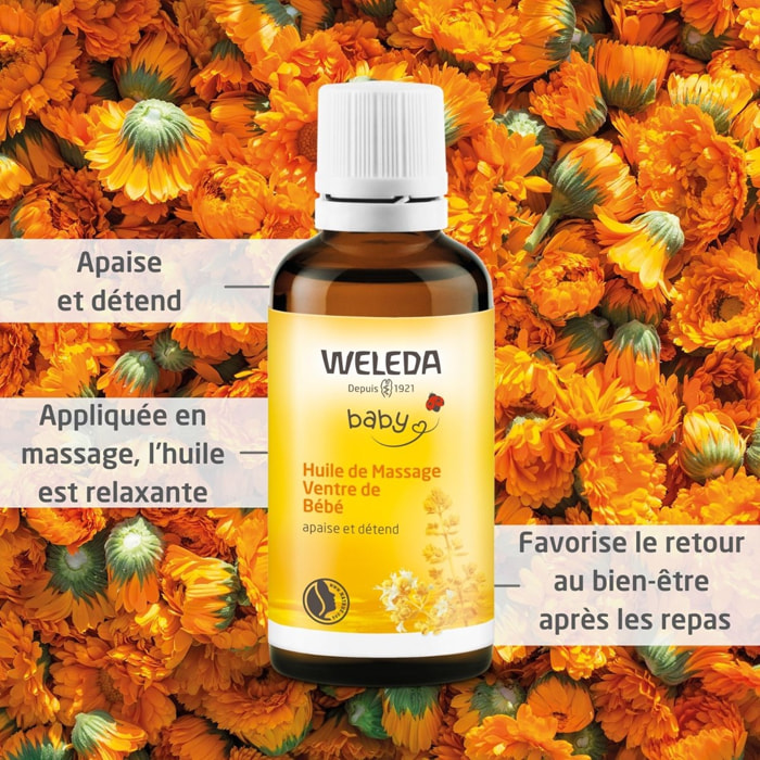 WELEDA - Huile de Massage Ventre de Bébé - 50 ml
