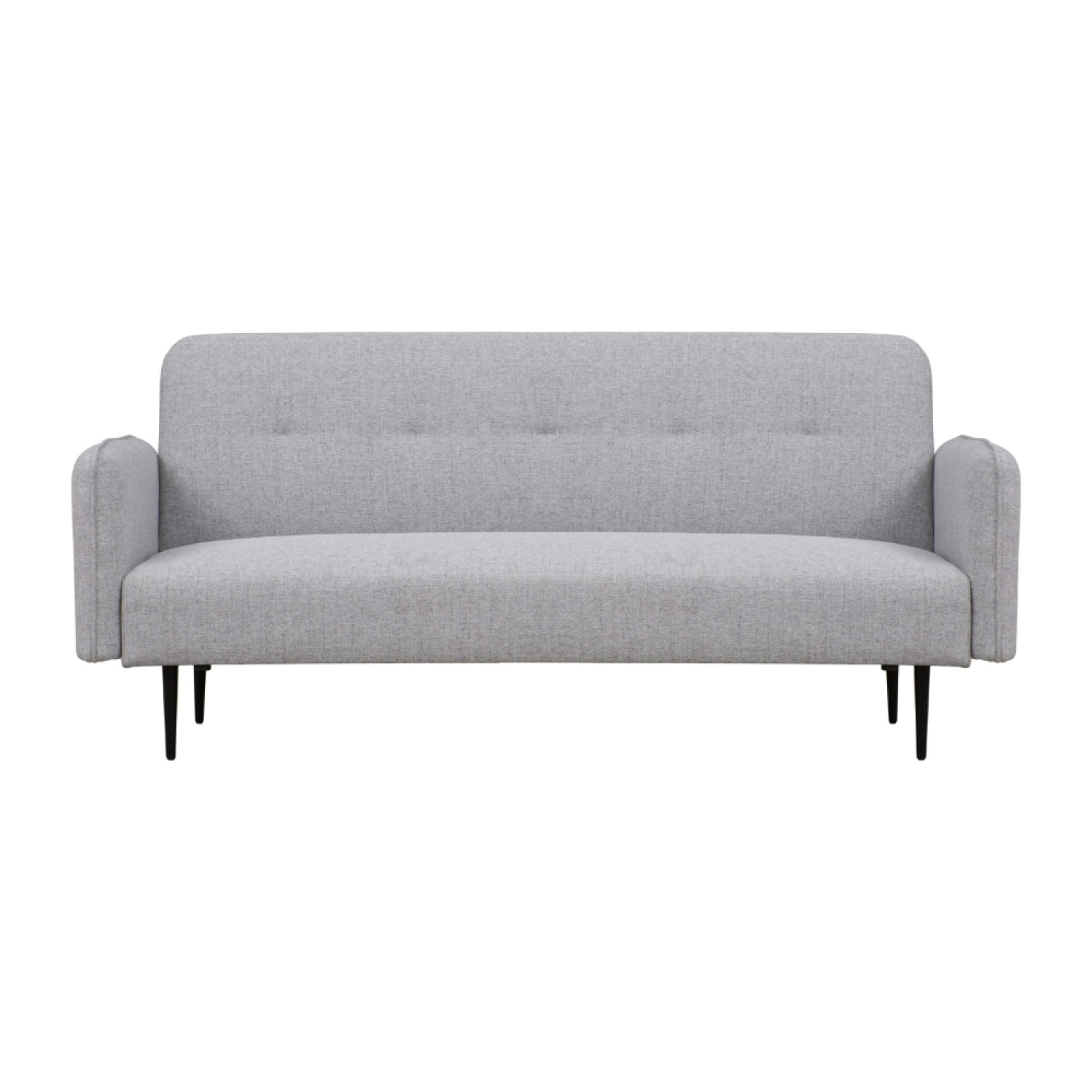 Canapé convertible 3 places en tissu gris BRUGES