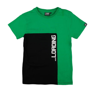 T-shirt maniche corte da bambino in cotone Leone B&W