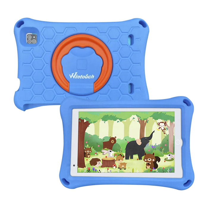 Tablet per bambini K81 PRO 3G WiFi. Sistema operativo Android 8. Schermo da 8'' 1280x800px. MTK6735 Quad Core da 1,3 GHz, 2 GB di RAM + 32 GB. Doppia fotocamera.