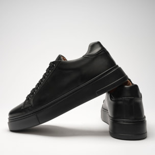 Classic Lace-up Sneaker British Passport Nero