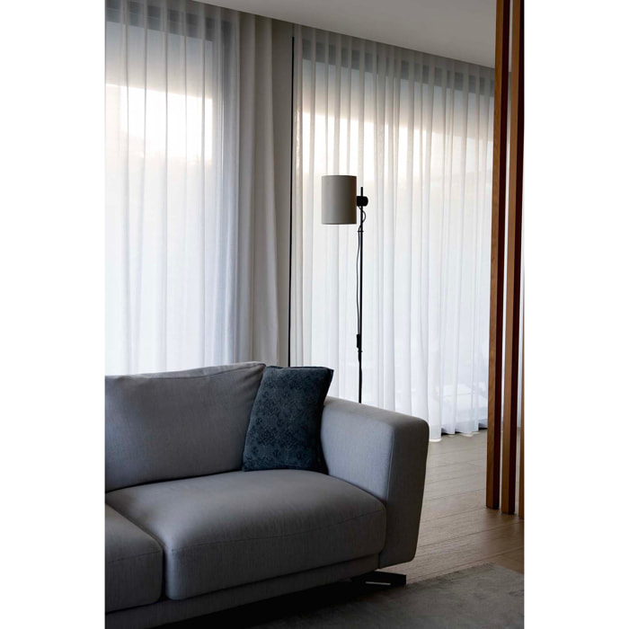 GUADALUPE Lampadaire noire/beige