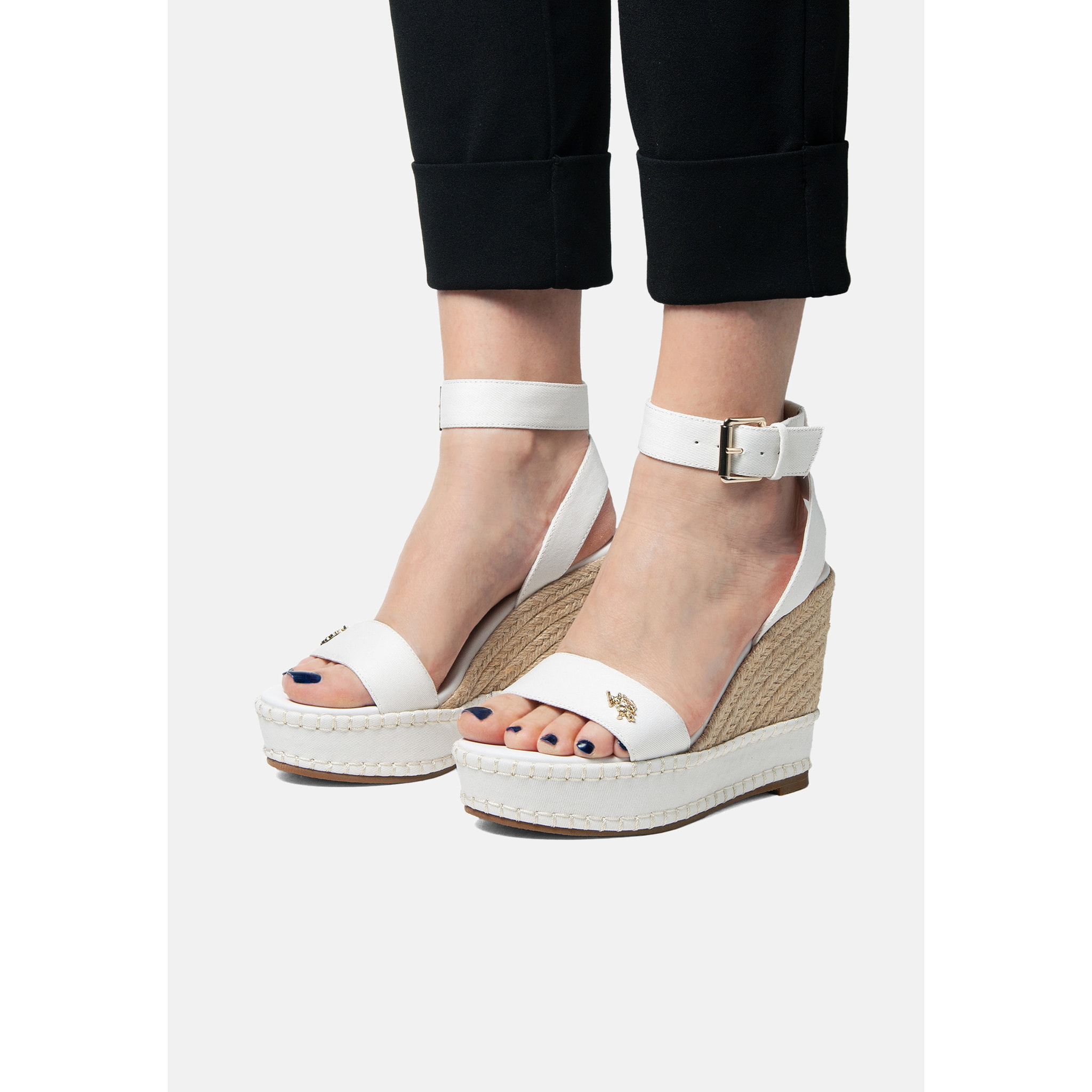 U.S. Polo Assn. - Sandali AYLIN028W/5C1 in tessuto per donna