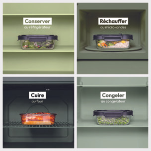 Boîte de conservation verre 05L "ClipEat"