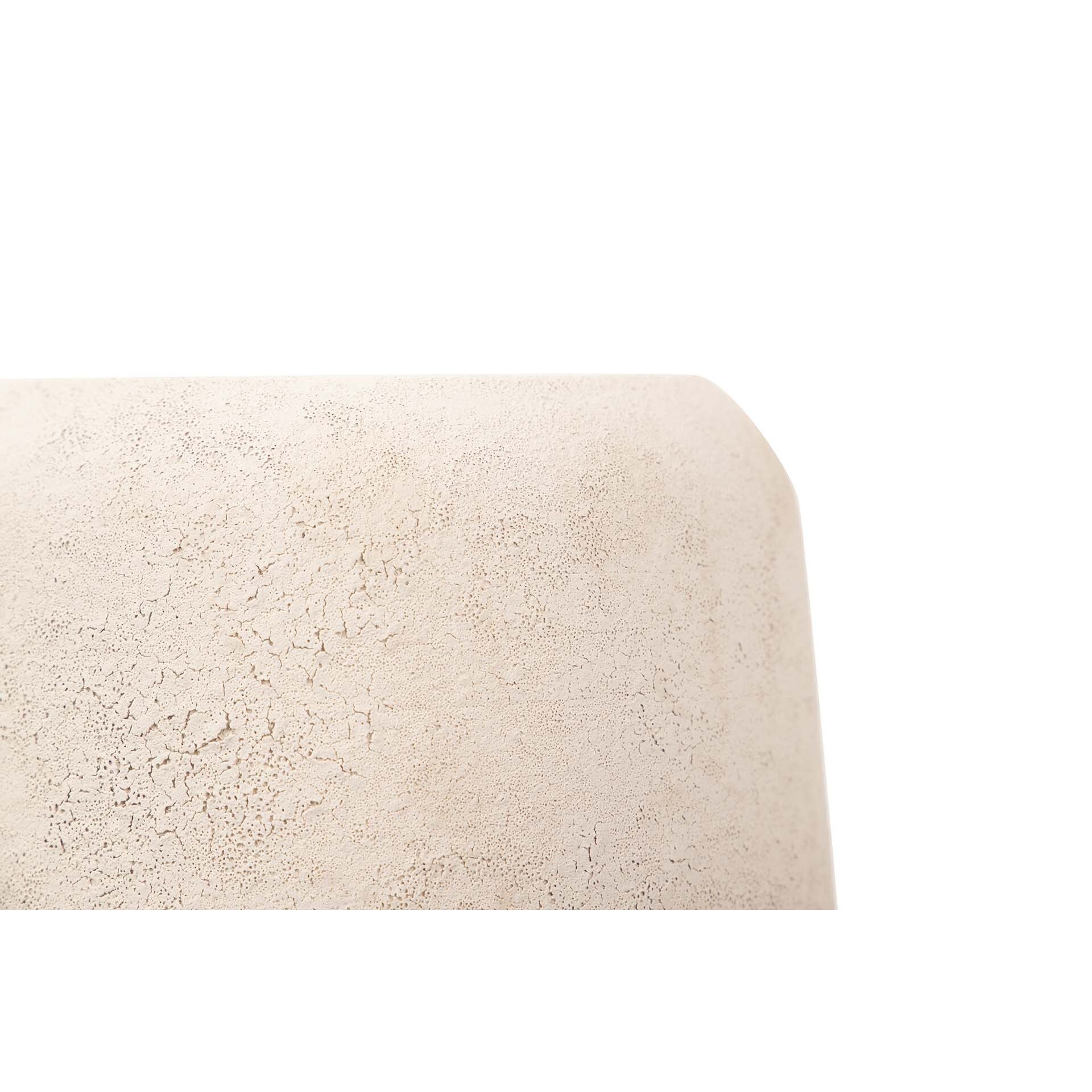 Florero Ceramica Beige 20x20x44 Cm