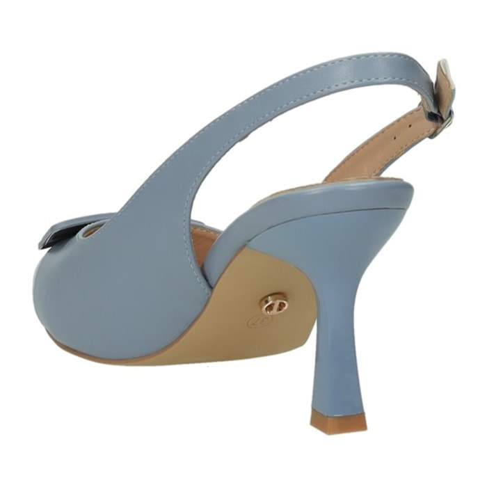 Décolleté sling back Donna Tata Italia Blu