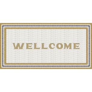 Alfombras vinílicas de Ceramiko - Mosaico romano "Wellcome"