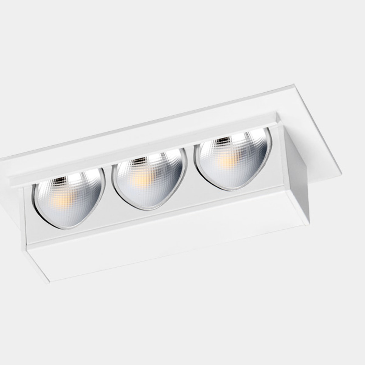 LEDS C4 Downlight Bento Wall Washer 3 LEDS 3 Blanco cálido - 3000K CRI 90 Blanco IP20 230lm
