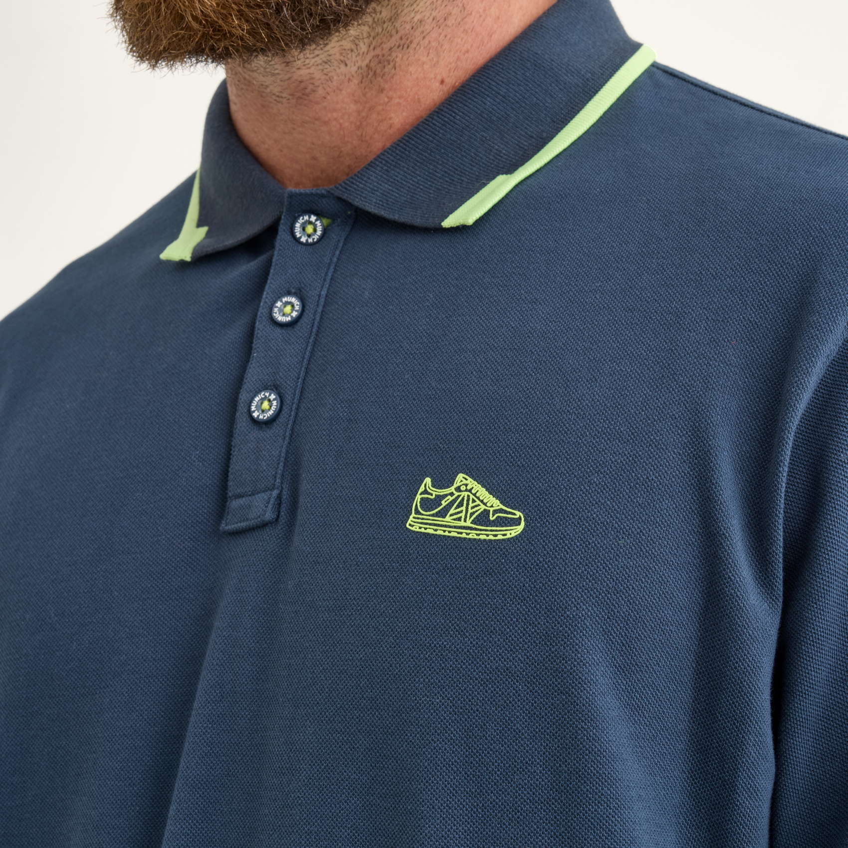 Polo MUNICH Slam lifestyle hombre de algodón navy