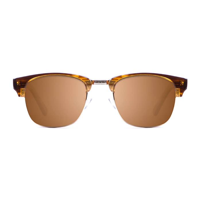 Gafas de sol OCEAN NIZA - Carey con patillas demi marrón y elm burl / Marrón