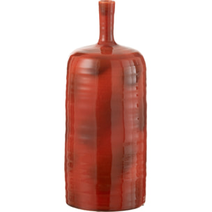 J-Line vase Akane Bouteille - céramique - rouge - large