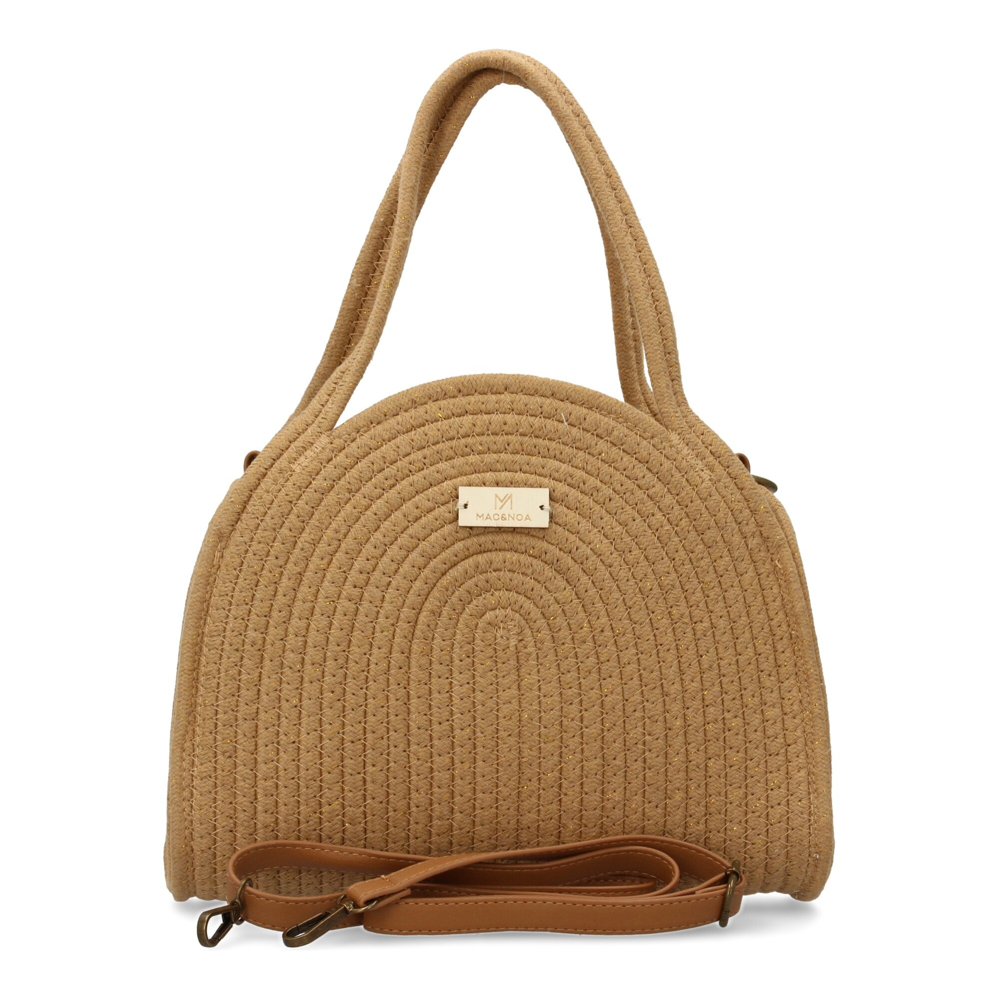 Bolso de hombro para mujer, material de rafia, diseño elegante y moderno ideal para verano