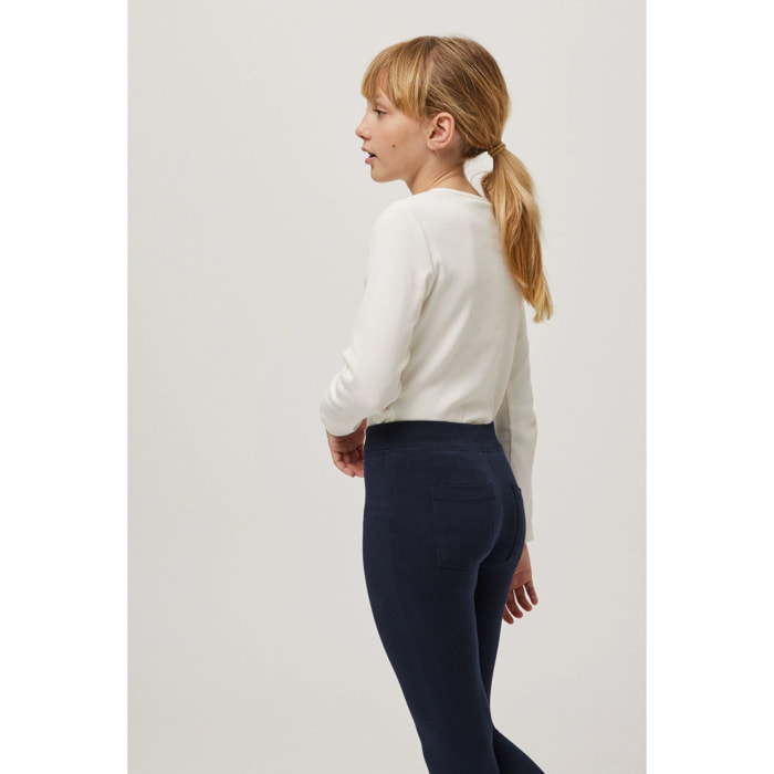 Leggings basico blu navy per bambine
