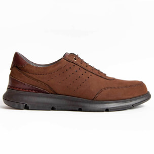 Zapato Oxford De Piel - Marron