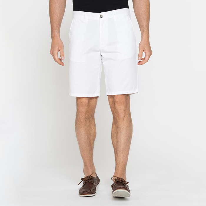 PANTALONE CORTO CHINO IN LEGGERA GABARDINA DI COTONE