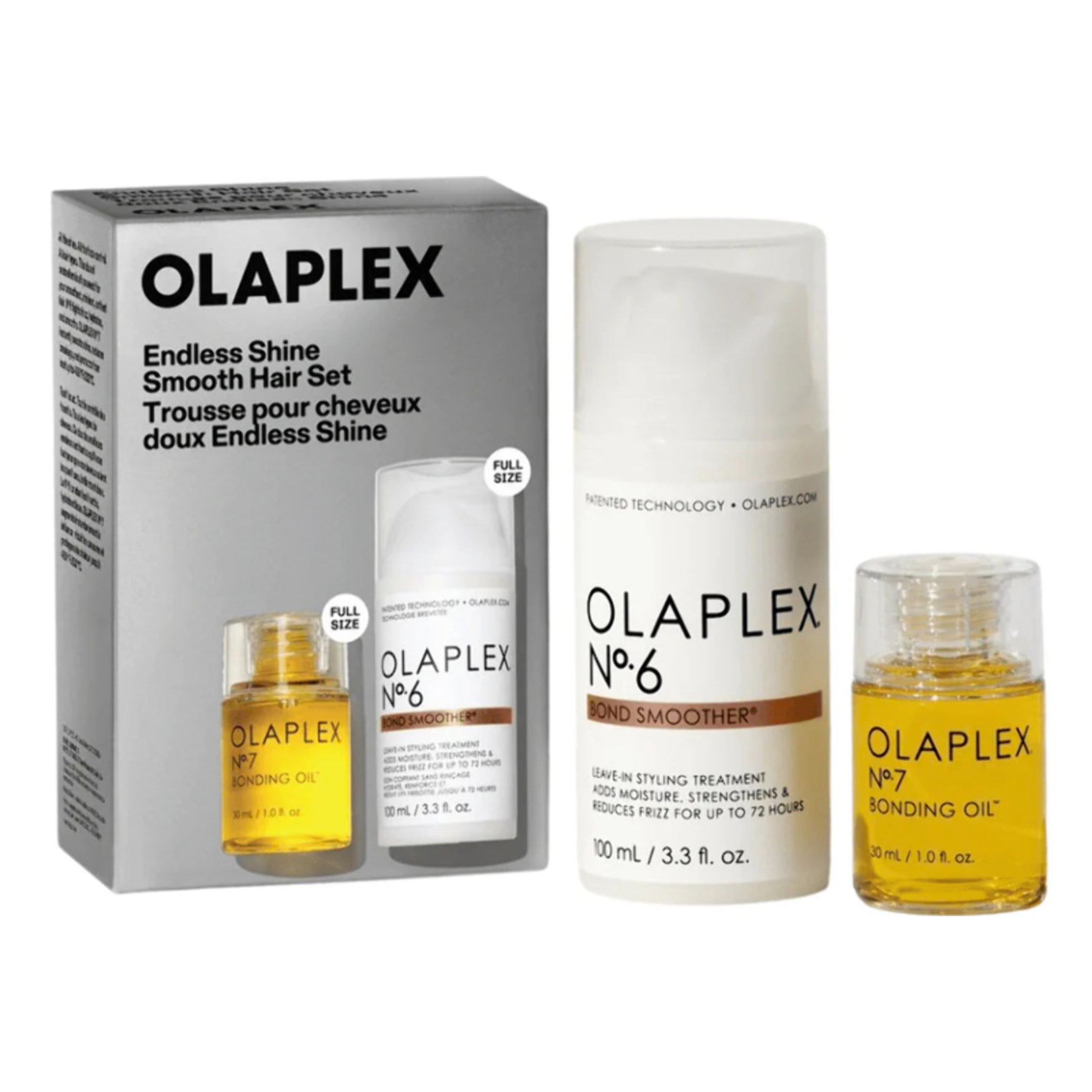 OLAPLEX Set Smooth Hair Bond Smoother N°6 100ml + Oil N°7 30ml