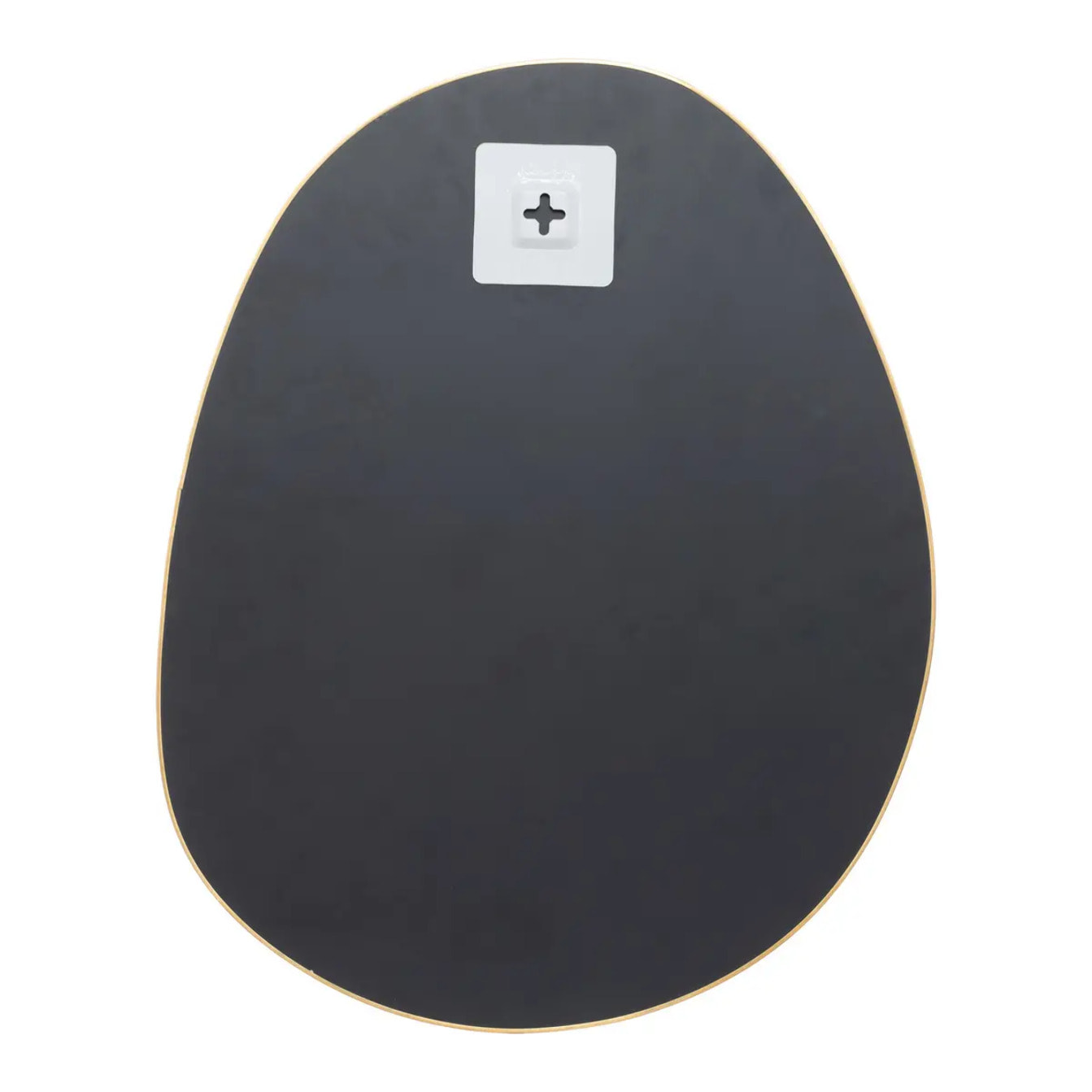 Lot de 3 miroirs organiques "Lida" L32/44,5/47cm or