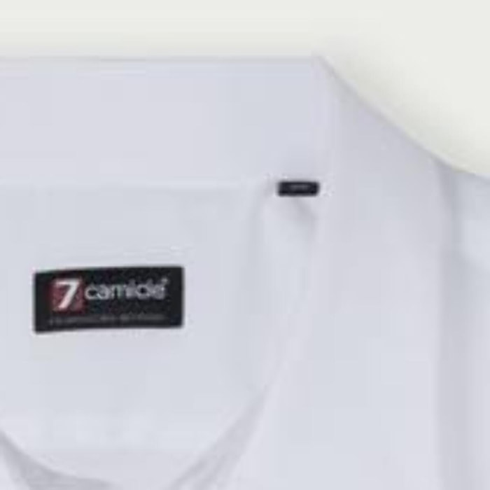 Camicia Uomo 1 Bottone Italiano Polso Gemello Slim Popeline Stretch Unito Bianco