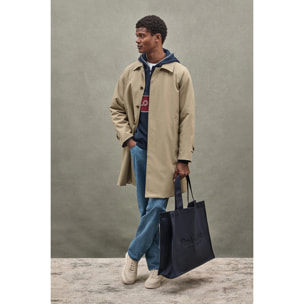 Abrigo Clemson color piedra con logo Polo Club