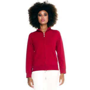 Felpa Leone donna full zip Basic