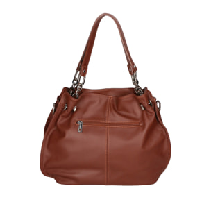 Borsa a mano da donna Made in Italy - Modello Ereba - 100% pelle - 38.0 x 30.0 x 12.0 cm