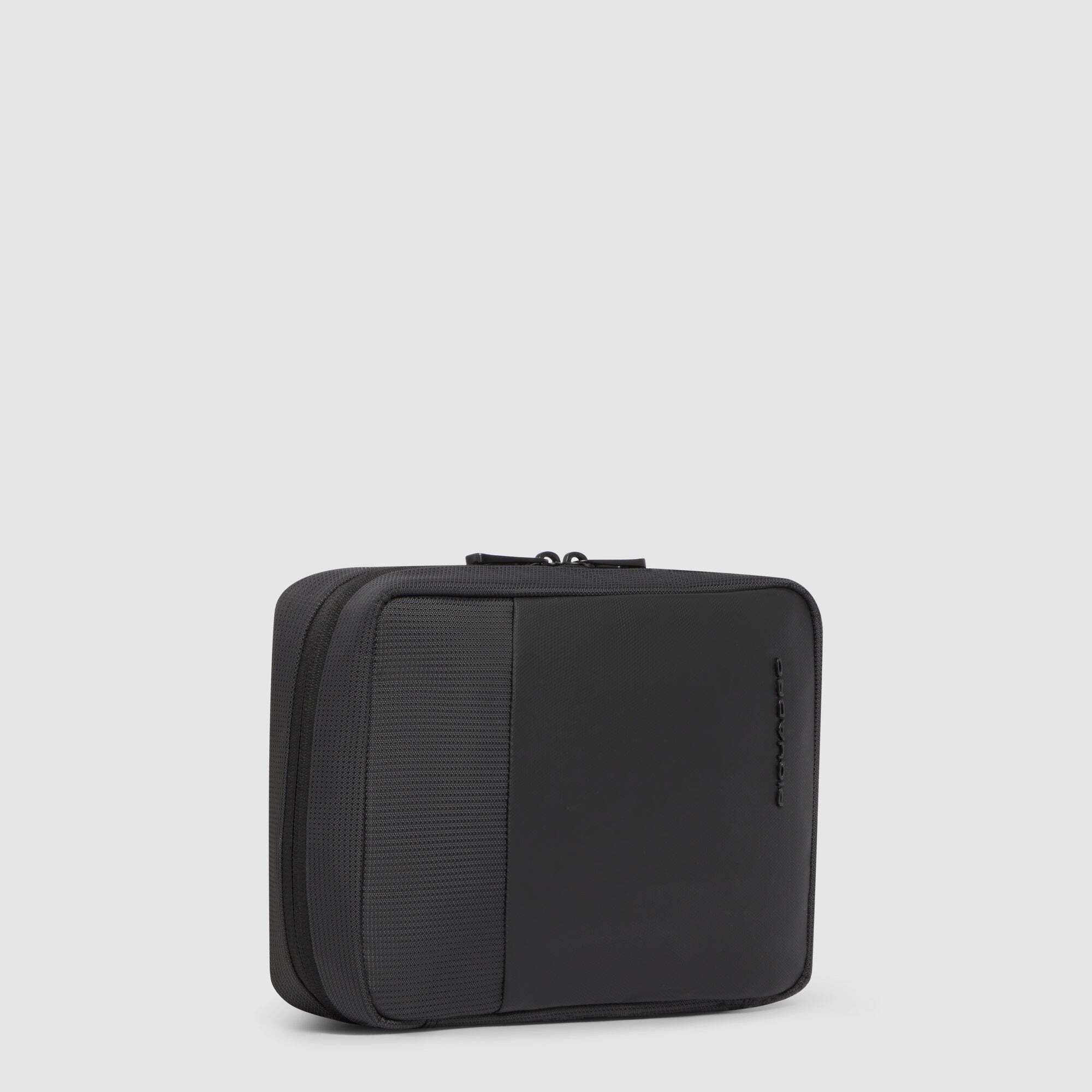 Piquadro Beauty case uomo modulare in tessuto riciclato