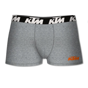 Set de 2 calzoncillos bóxer ktm gris claro y gris oscuro