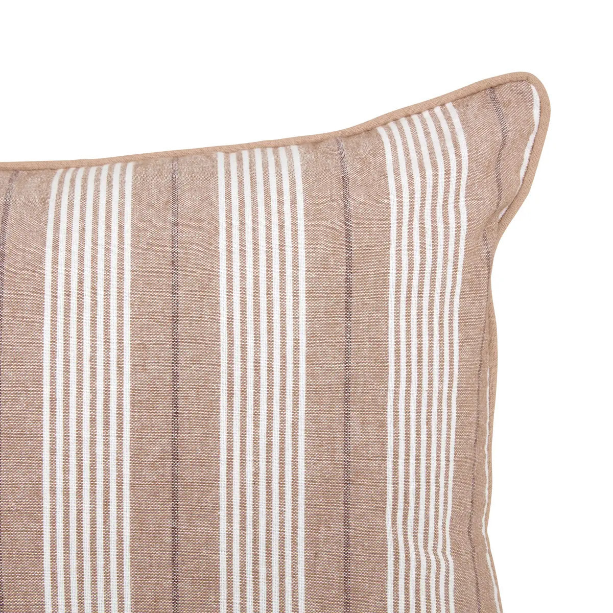 Coussin Groove 58x38cm rayé beige lin