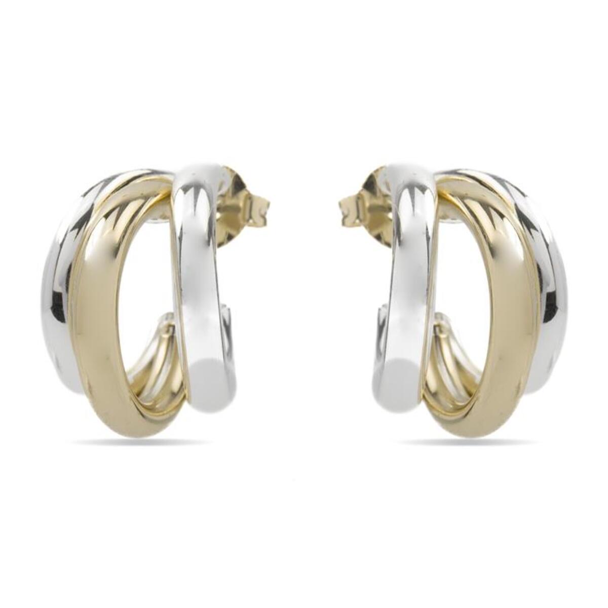 Pendientes Lux by Lux acabadoss en oro amarillo de 18k