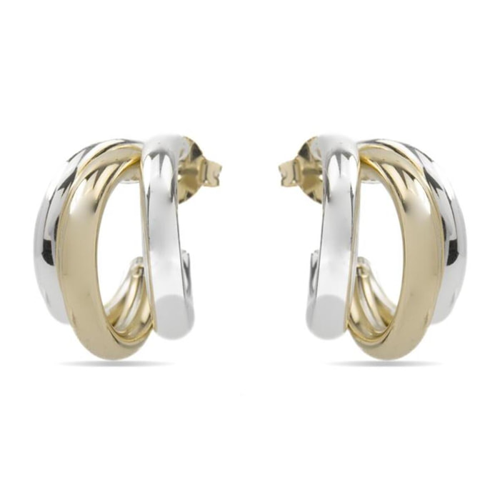 Pendientes Lux by Lux acabadoss en oro amarillo de 18k