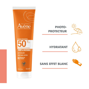 Lait Solaire SPF50 - Lait Visage & Corps SPF 50+ - Peaux Sensibles 100 ml