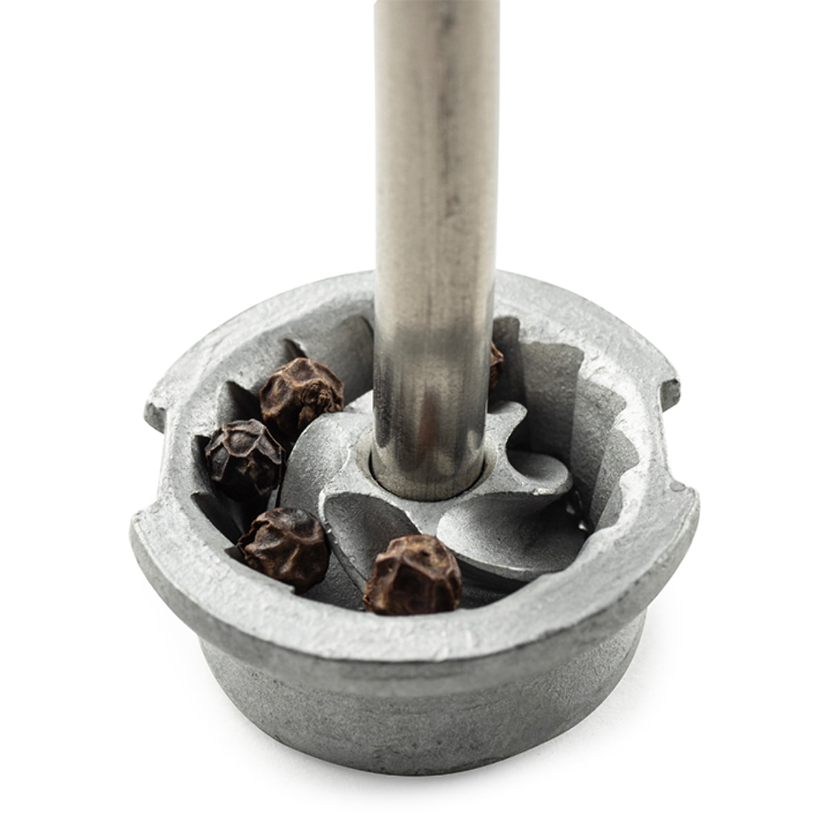 FIDJI MOULIN À POIVRE BOIS BLANC MAT ET INOX 15CM Fidji