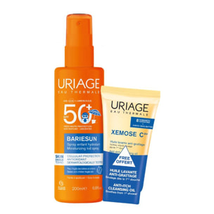 Bariésun SPF 50+ - Duo Spray Solaire Enfant 200 ml + Xemose C8+ Huile Lavante 50ml