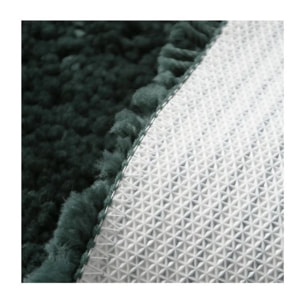 Tapis de bain Rond HIGHLAND ?110cm Vert foncé Spirella