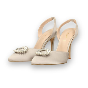 Décolleté sling back Donna Tata Italia Grigio