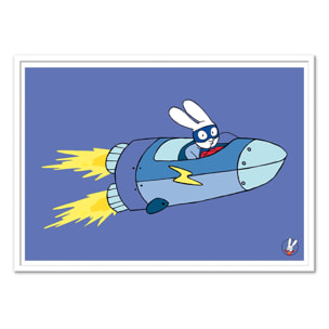 Affiche - Super Rabbit Rocket - Simon Super Rabbit