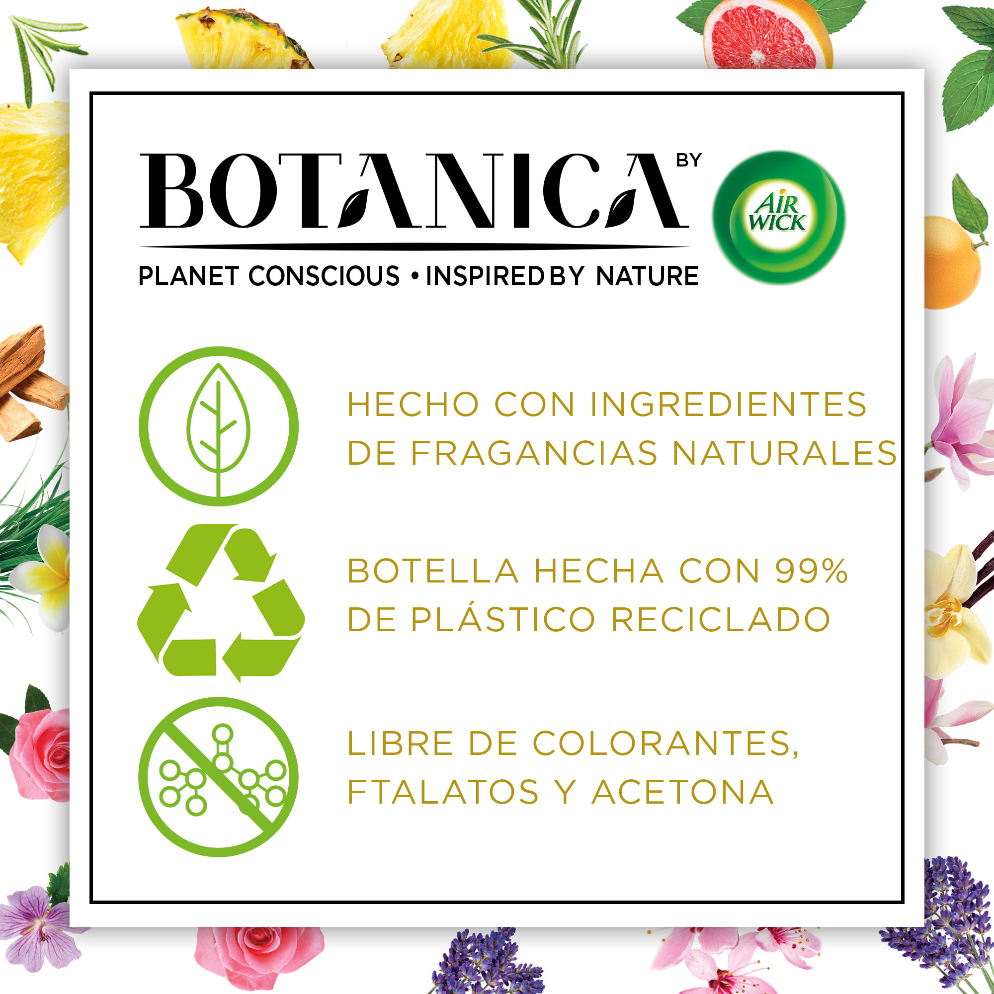 Botanica by Air Wick, pulverizador, aroma Pomelo y Menta Marroquí