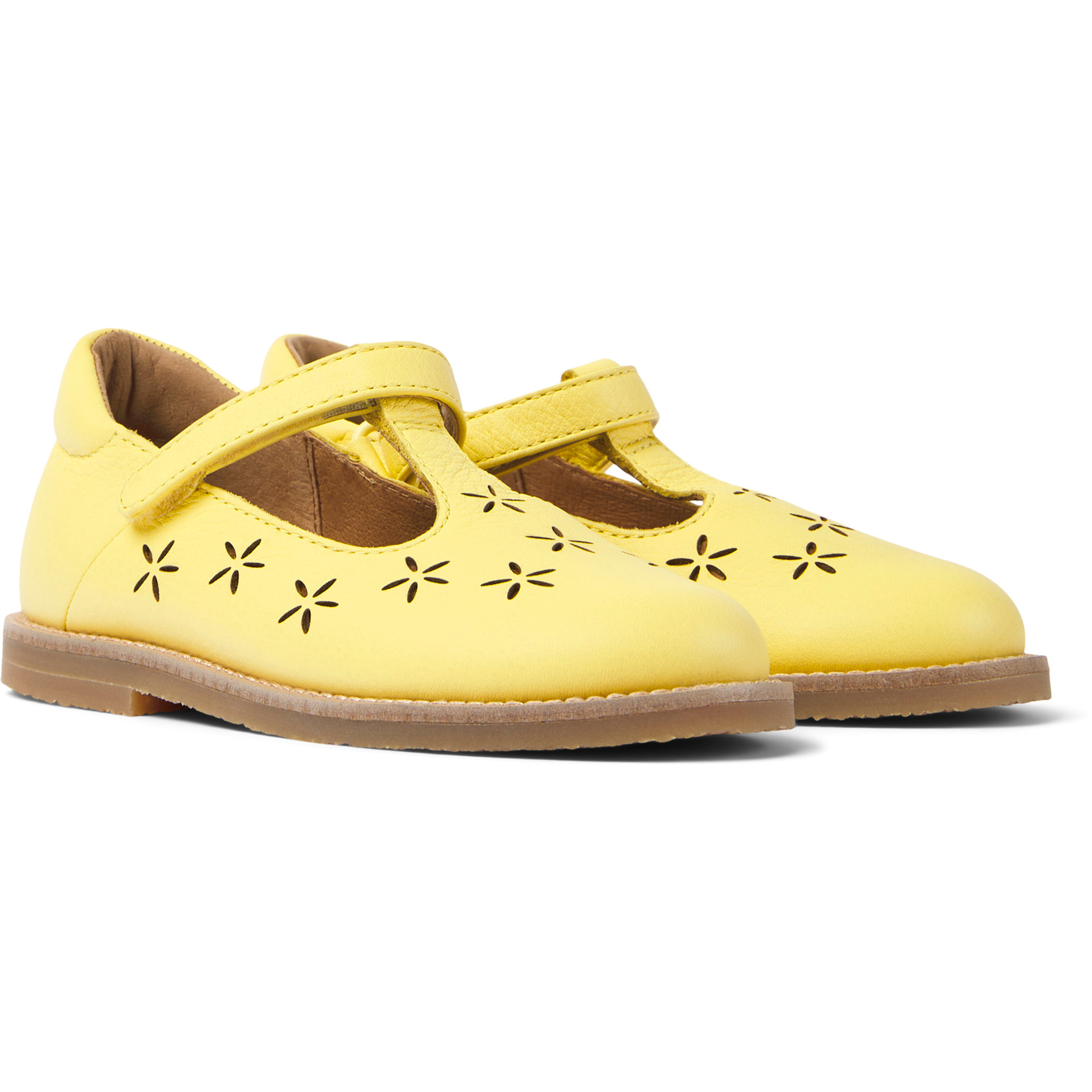 Ballerini - CAMPER Savina Twins - Giallo - Pelle liscia