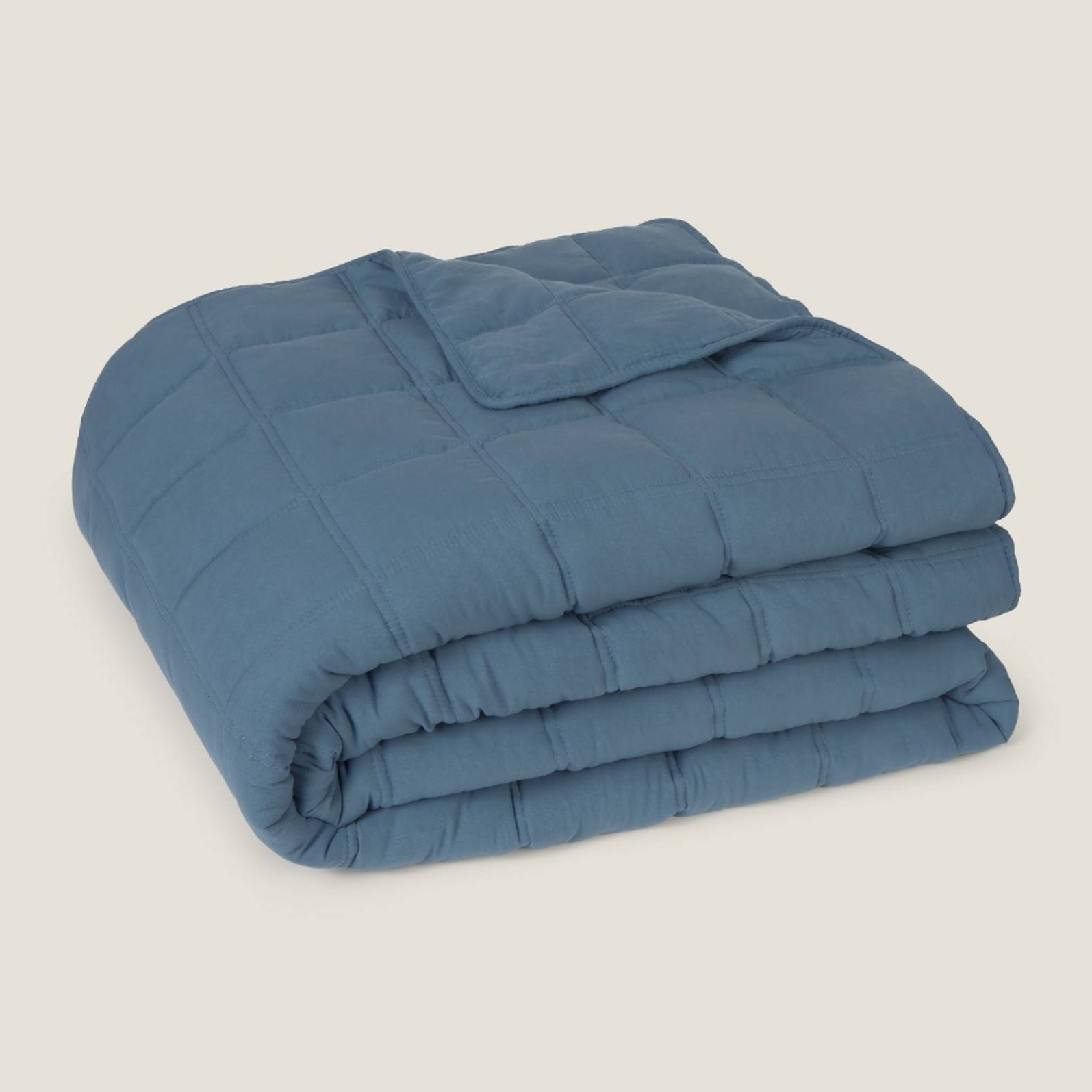 Colcha de microfibra King color azul oscuro Poliéster