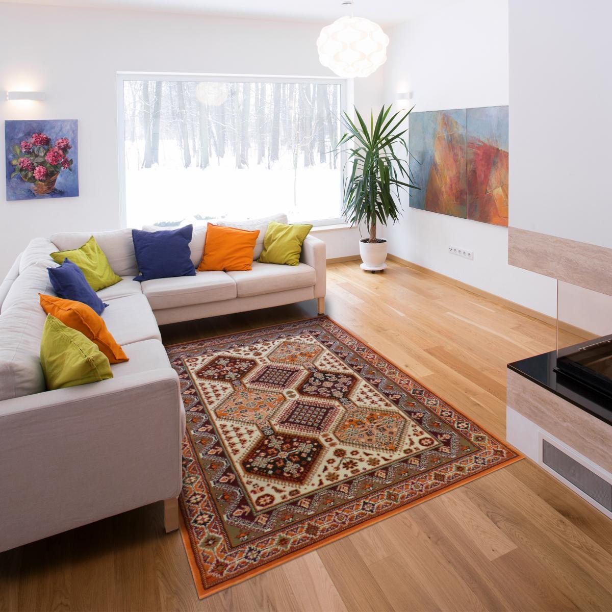 Tapis petites dimensions Keju aux motifs géométriques