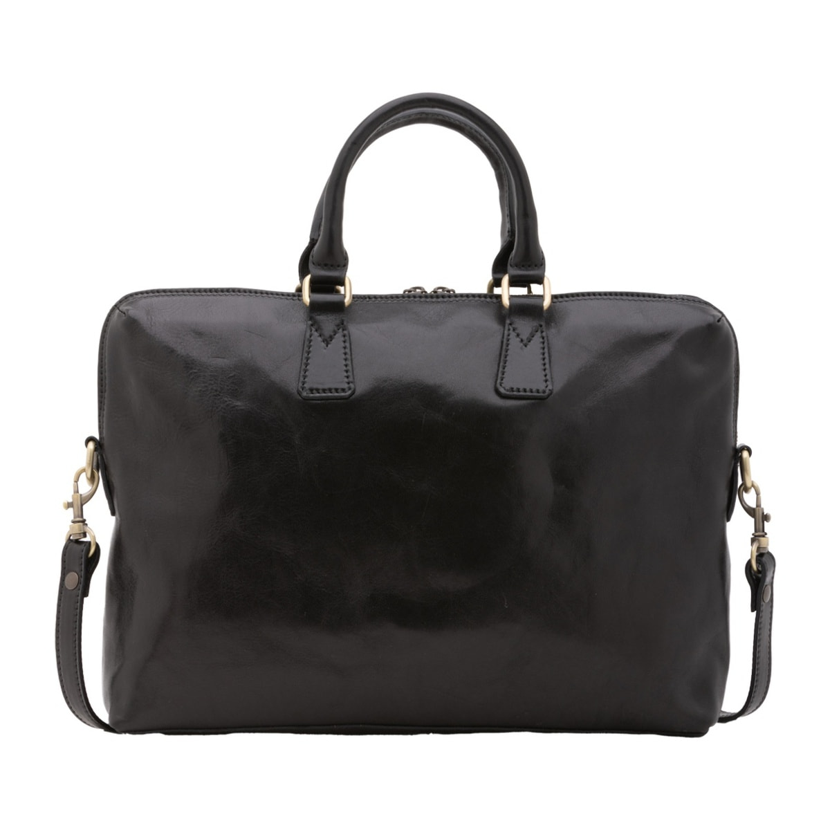Borsa da lavoro uomo in vera pelle - Modello False - Made in Italy - 37.0 x 27.0 x 6.0 cm
