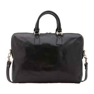 Borsa da lavoro uomo in vera pelle - Modello False - Made in Italy - 37.0 x 27.0 x 6.0 cm