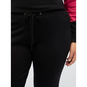 Fiorella Rubino - Pantalones joggers de viscosa LENZING™ ECOVERO™ - Negro